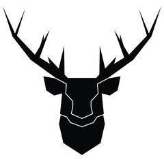 Fototapeta na wymiar Vector logo of a deer