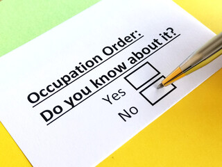 Obraz premium Questionnaire about family law