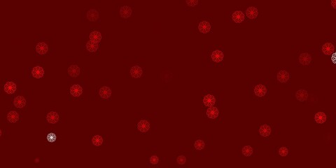 Light Red vector natural backdrop with flowers.