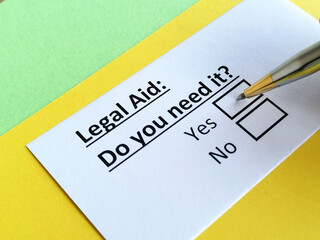 Obraz premium Questionnaire about family law