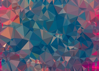 geometric triangle pattern abstract in blue and pink