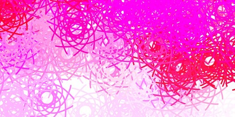 Light Pink vector backdrop with chaotic shapes.