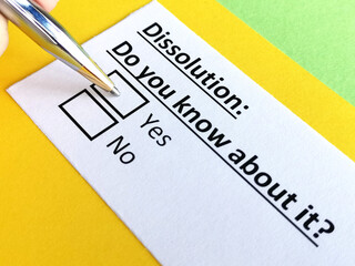 Obraz premium Questionnaire about family law