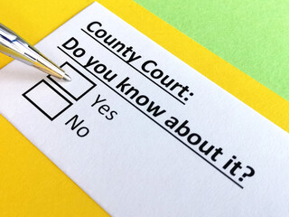 Fototapeta premium Questionnaire about family law
