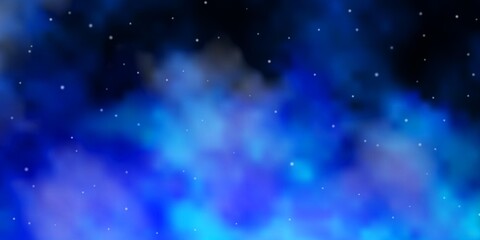 Fototapeta premium Light BLUE vector pattern with abstract stars. Colorful illustration with abstract gradient stars. Pattern for wrapping gifts.