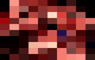 Dark Red Grid Mosaic Background, Creative Design Templates. abstract colorful gradient rectangles check . Background of squares Different pixel pattern shades.