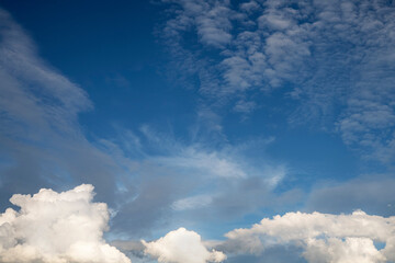 blue sky with clouds