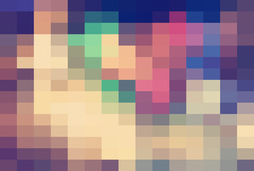 Abstract Colorful geometric Background, Creative Design Templates. Pixel art Grid Mosaic, 8 bit vector background.