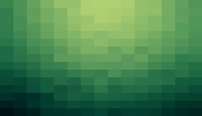 Abstract Green geometric Background, Creative Design Templates. Pixel art Grid Mosaic, 8 bit vector background.