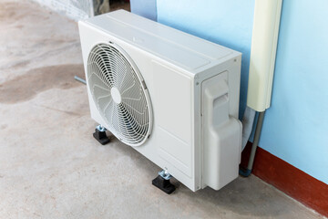 Air conditioner compressor outside unit.