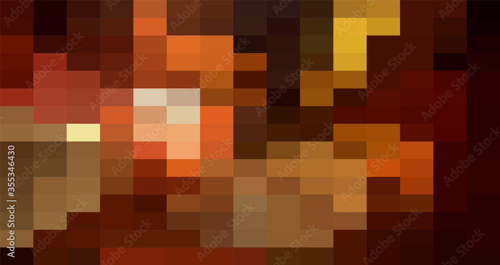 Poster abstract orange grid mosaic background, modern abstract illustration with triangles. creative design