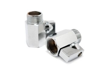 Ball valves isolated object on a white background.