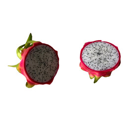 photo tropical fruit dragon on a white background, isolate