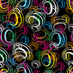 color abstract ethnic seamless pattern in graffiti style with elements of urban modern style bright quality illustration for your design