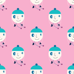 color abstract ethnic seamless pattern in graffiti style with elements of urban modern style bright quality illustration for your design