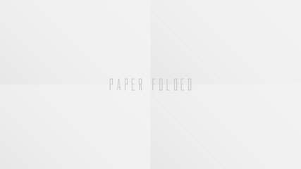 Folded paper. blank of folded in a quarter paper abstract background