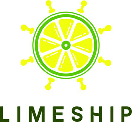 Lime anda ship-1 Logo Vector Illustration