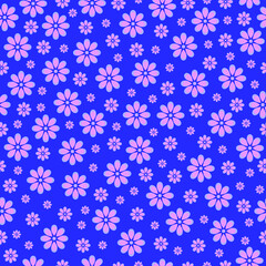 seamless flower pattern in flat color for wallpaper, background, decoration, paper wrapping, backdrop - 355350001