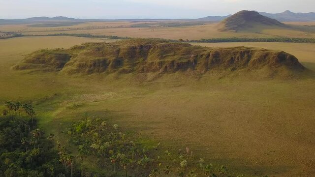 Chapada dos Veadeiros -  Jardim de Maytrea drone shot. Brazil
