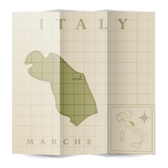 Marche paper map