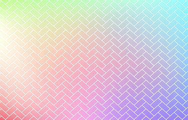 背景素材：淡い虹色グラデーションと和柄パターンのイラスト