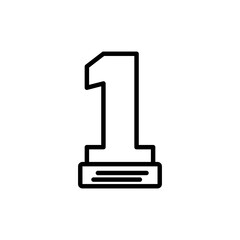 Award icon vector illustration outline