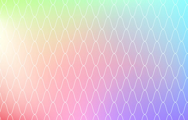 背景素材 淡い虹色グラデーションと和柄パターンのイラスト Abstract Wall Mural Abstra Tkm