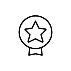 Award icon vector illustration outline