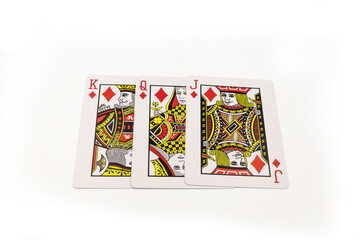 Jack card, Ma’am card, King Card are Diamond card all over.