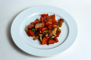salad with chicken and vegetables