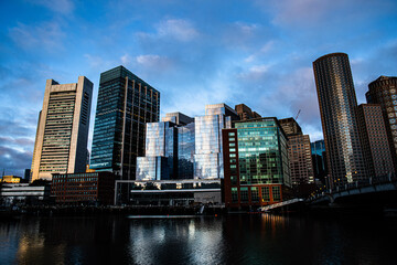 Fototapeta na wymiar boston skyline