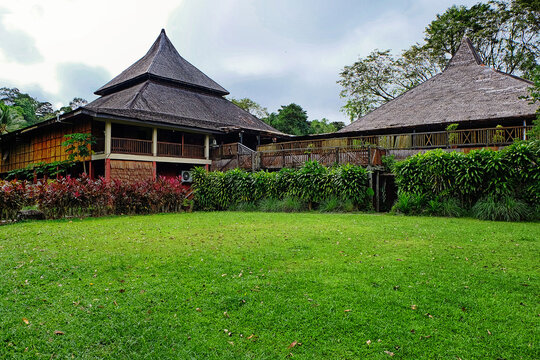 Landscape view of the main auditorium in Sarawak Cultural Vilage