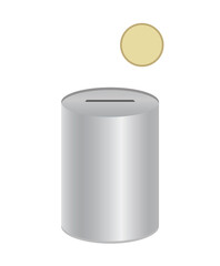 貯金箱　輪郭線なし