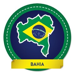 bahia map sticker