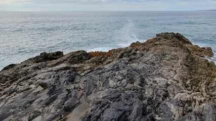where volcanic lava meets the sea creating a wonderful place
