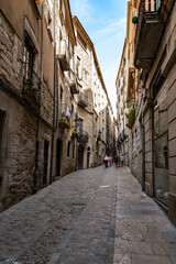 Fototapeta na wymiar Cityscape of Girona in Catalonia, Spain.