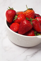fresh strawberries closeup.