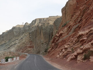 The road to Khushekat. Tajikistan.