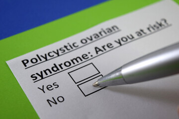 Obraz premium Questionnaire about health problem