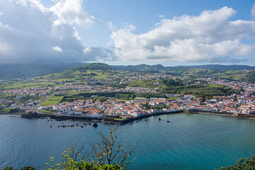 Naklejka na ściany i meble Walk on the Azores archipelago. Discovery of the island of Faial, Azores, Horta