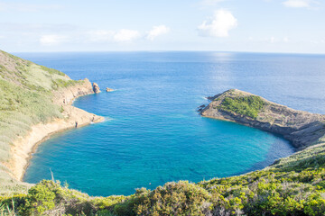 Walk on the Azores archipelago. Discovery of the island of Faial, Azores, Horta