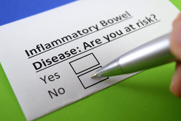 Obraz premium Questionnaire about health problem