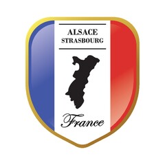 Alsace map label