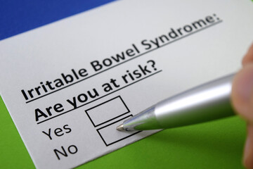 Obraz premium Questionnaire about health problem