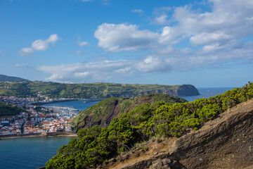 Walk on the Azores archipelago. Discovery of the island of Faial, Azores, Horta