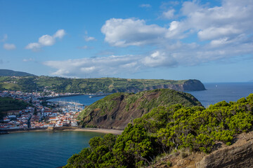 Walk on the Azores archipelago. Discovery of the island of Faial, Azores, Horta