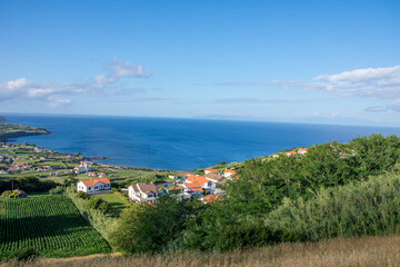 Walk on the Azores archipelago. Discovery of the island of Faial, Azores, Horta