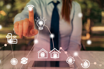 Internet Technology Wireless Wi Fi Connections And Networking Concept.