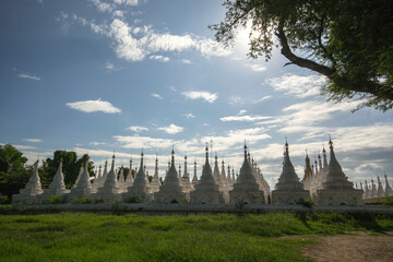 Mandalay, Myanmar - August 15th 2015 : an historic Buddhist monastery located near Mandalay Hill, Mandalay Region, Myanmar