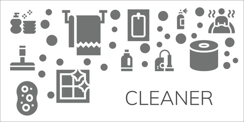 cleaner icon set